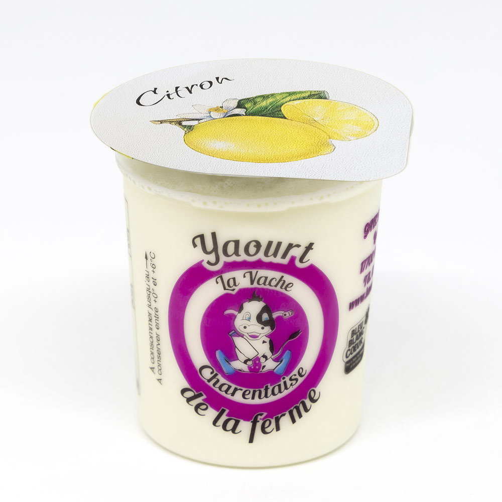 Yaourt Lait Entier HVE 4*125g - Arôme naturel Citron